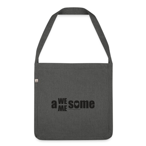 awesome we+me shirt – schwarz - Schultertasche aus Recycling-Material