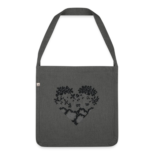 Serdce (Heart) 2B BoW - Shoulder Bag made from recycled material