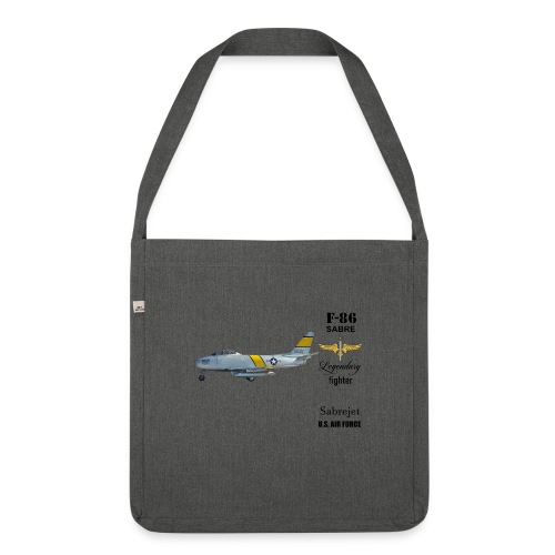 F-86 Sabre - Schultertasche aus Recycling-Material
