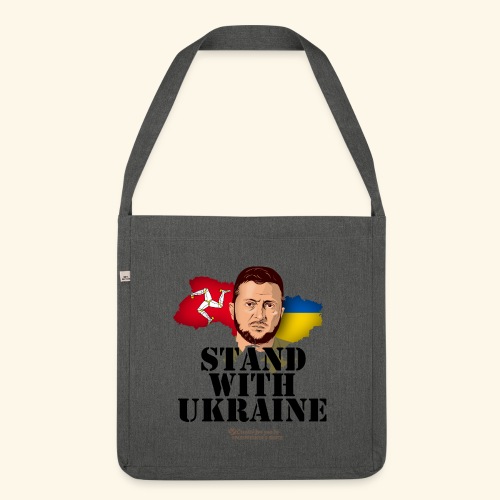 Ukraine Isle of Man - Schultertasche aus Recycling-Material