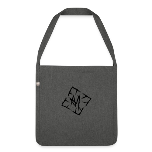 Across Yourself - Logo black transparent - Shoulder Bag made from recycled material