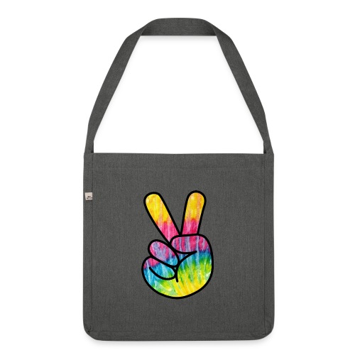 Peace - Schultertasche aus Recycling-Material