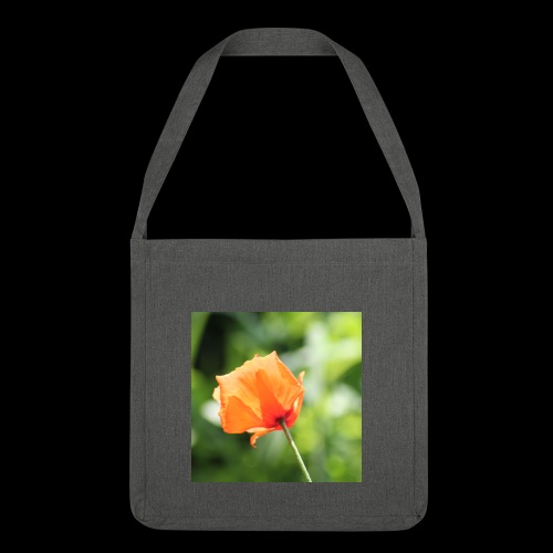 Poppy Flower - Shoulder Bag made from recycled material