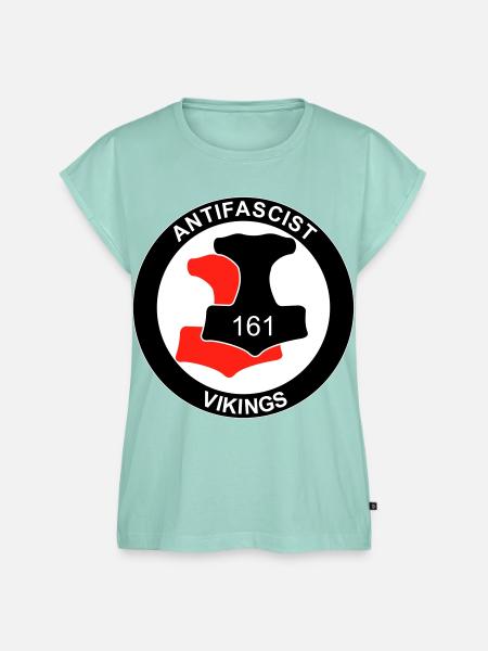 Antifa Vikings - Frauen Premium Bio Top - Mint 