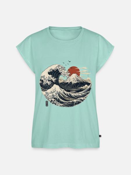 Fujiyama Wave - Frauen Premium Bio Top - Mint 