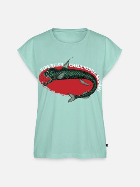 Tiefsee Monster - Viperfisch - Frauen Premium Bio Top - Mint