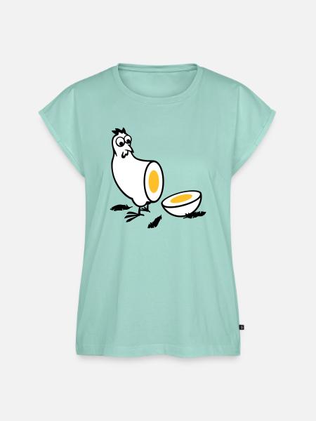 Huhn oder Ei - Frauen Premium Bio Top - Mint