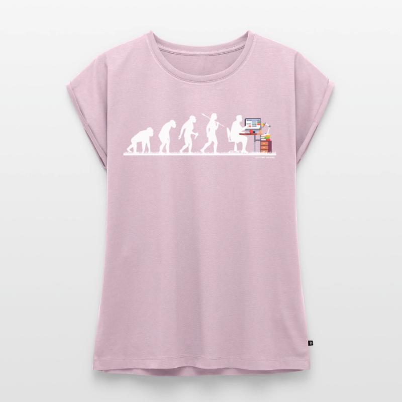 Evolution Nerd Geek Hacker Coder Programmeur Haut bio Premium Femme