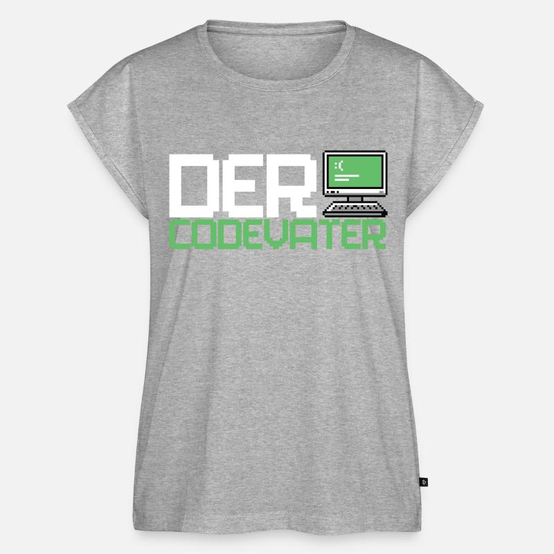 Entwickler Coder Programmierer Computer - Frauen Premium Bio Top - Grau meliert