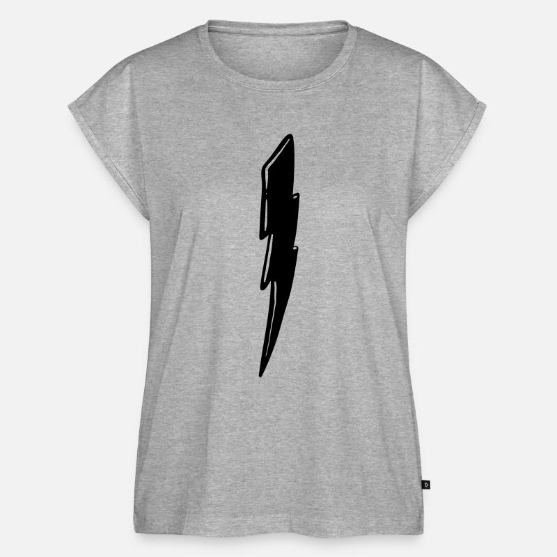 Lightning Thunder Voltage Current - Women’s Premium Organic Top - heather grey