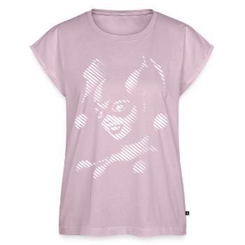 Harley Quinn black & white - Women’s Premium Organic Top - dusky pink - Front - AI Model Female 172 light (172cm)