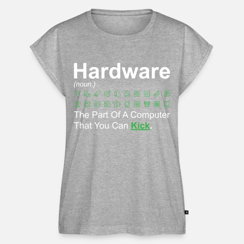 Programmer Coder Software Developer - Women’s Premium Organic Top - heather grey