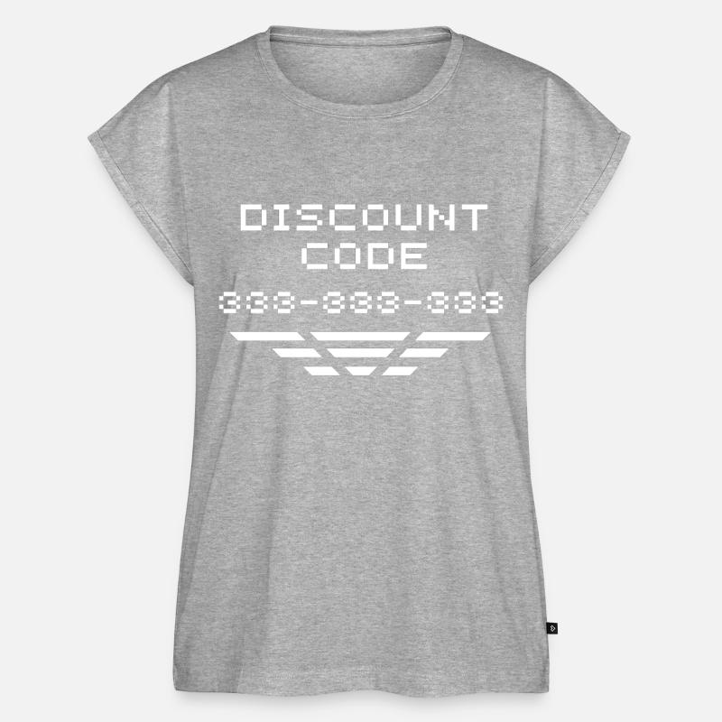 Rabattcode/Rabattcode 333 - Frauen Premium Bio Top - Grau meliert