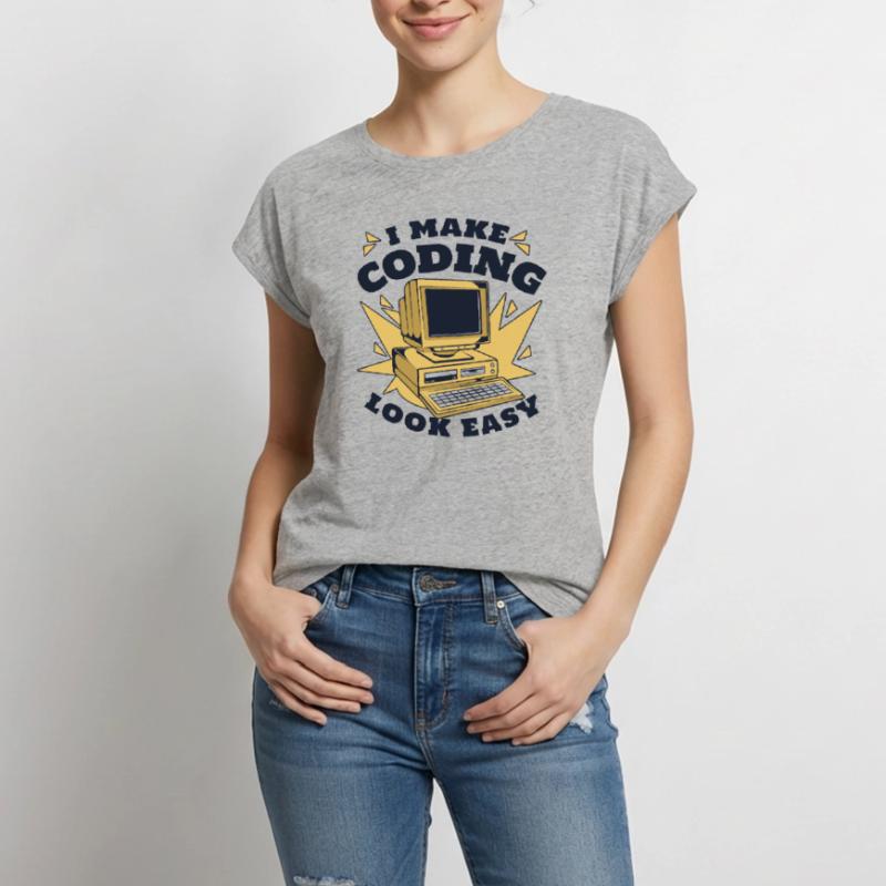 Je rends le codage facile Developer Coder Haut bio Premium Femme