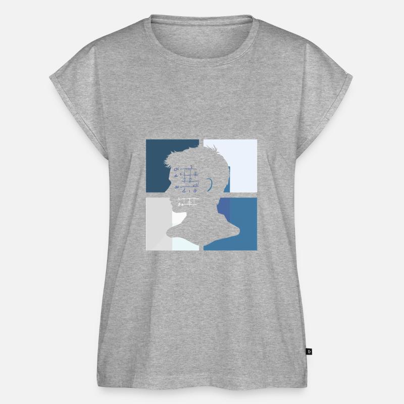 Math Geometry Math Problems - Women’s Premium Organic Top - heather grey