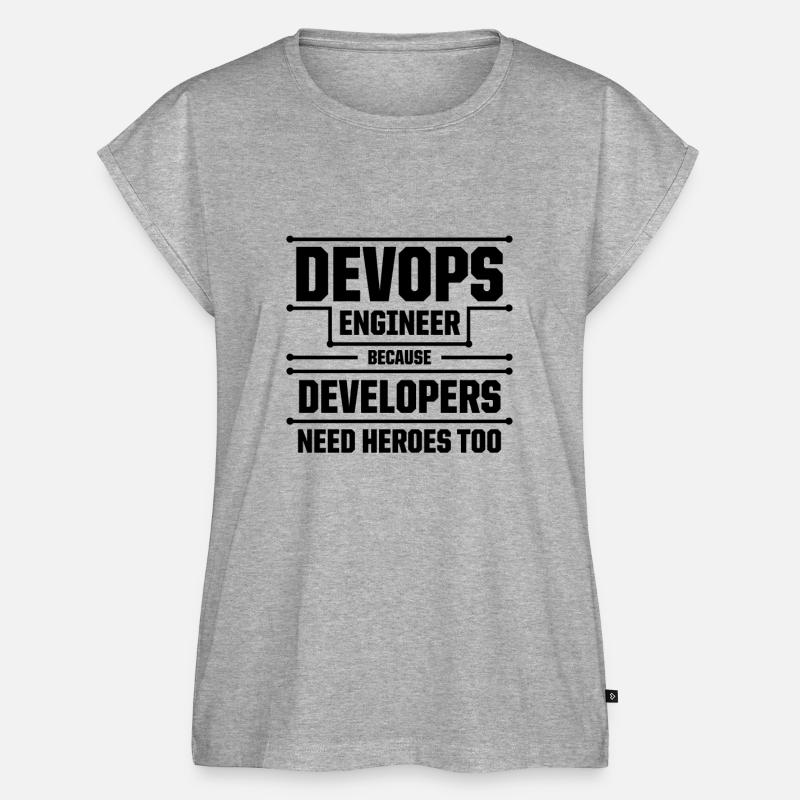 Sys-Admin Developer Devops Engineer - Women’s Premium Organic Top - heather grey