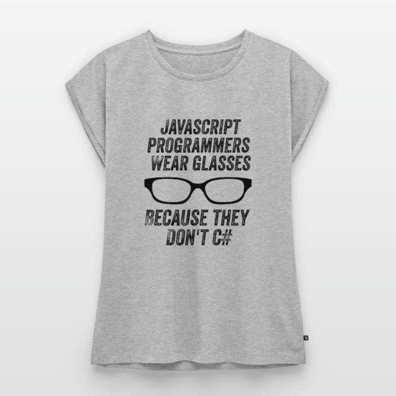Lustige Javascript-Programmierer Frauen Premium Bio Top