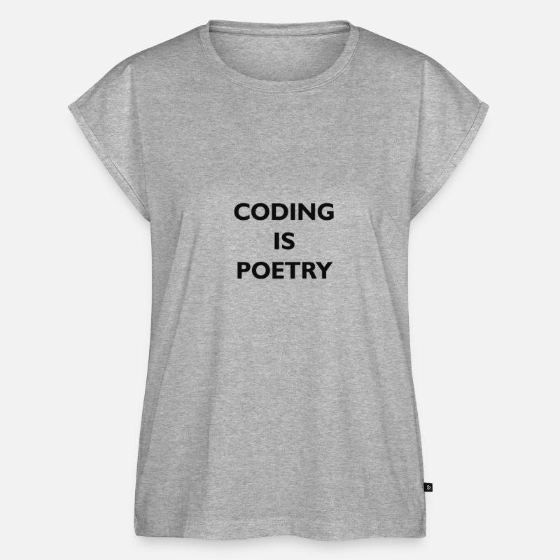 Encoding is densifying - Women’s Premium Organic Top - heather grey
