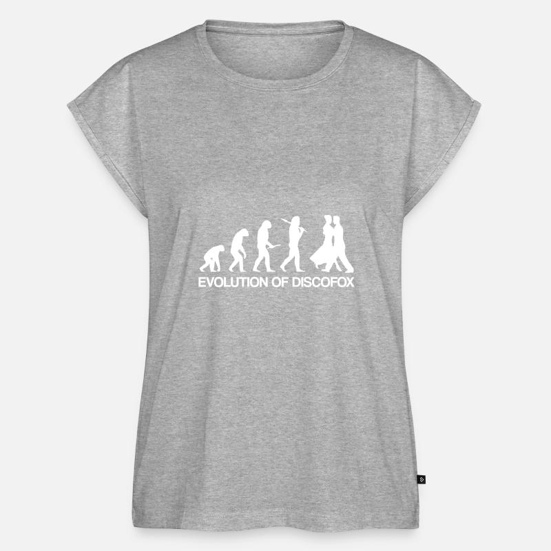 Discofox evolution / idée cadeau - Haut bio Premium Femme - gris chiné