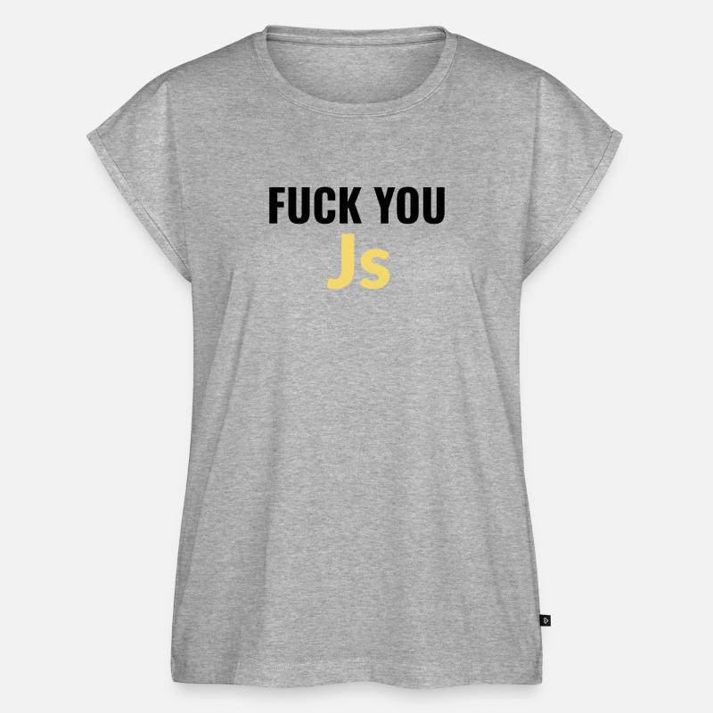 fick dich Js (Javascript) - Frauen Premium Bio Top - Grau meliert