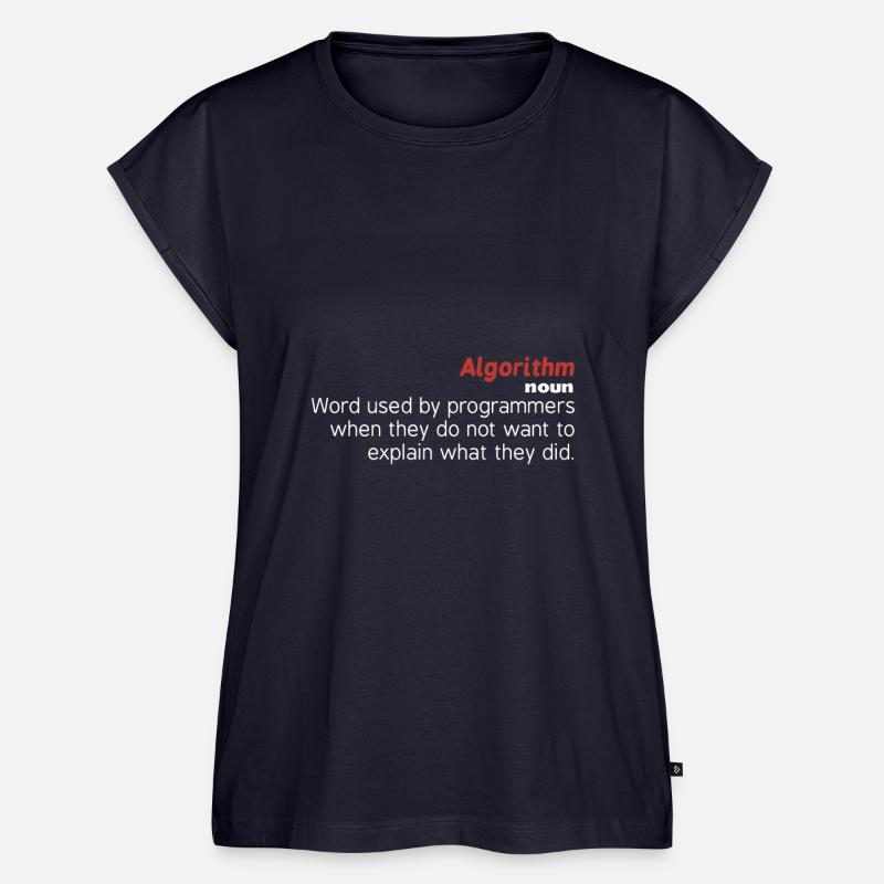 IT Algorithm - Women’s Premium Organic Top - navy