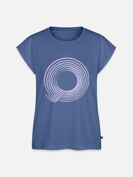 Q - shirt - Frauen Premium Bio Top - Taubenblau