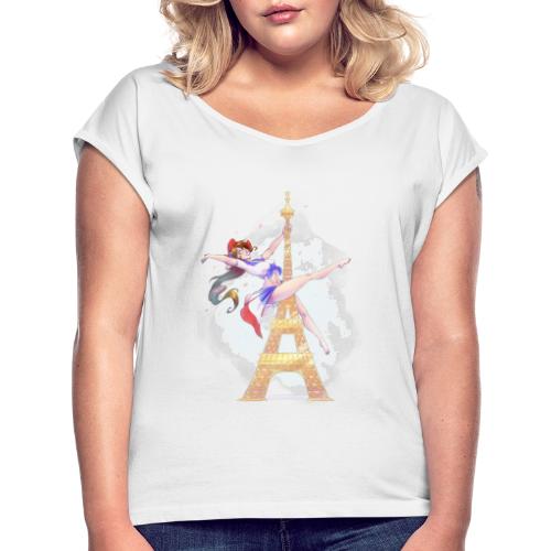Pole Dance Marianne - Women's T-Shirt with rolled up sleeves