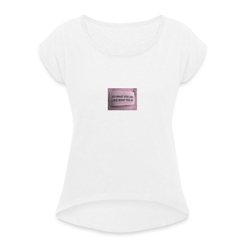 IMG 1322 - Dame T-shirt med rulleærmer