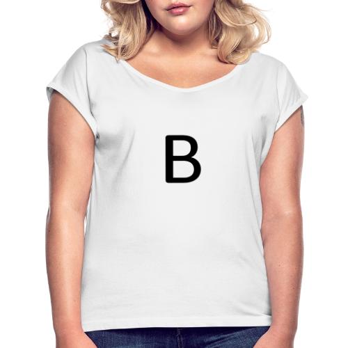 B - Frauen T-Shirt mit gerollten Ärmeln