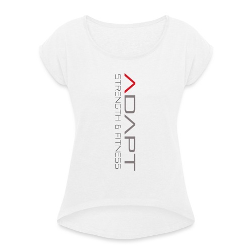 whitetee - Women's T-Shirt with rolled up sleeves
