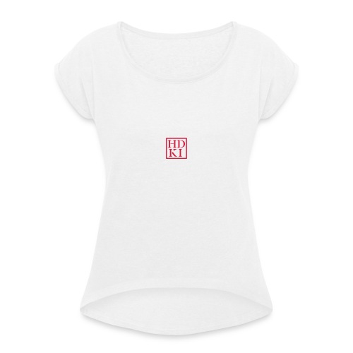 HDKI logo - Women's T-Shirt with rolled up sleeves