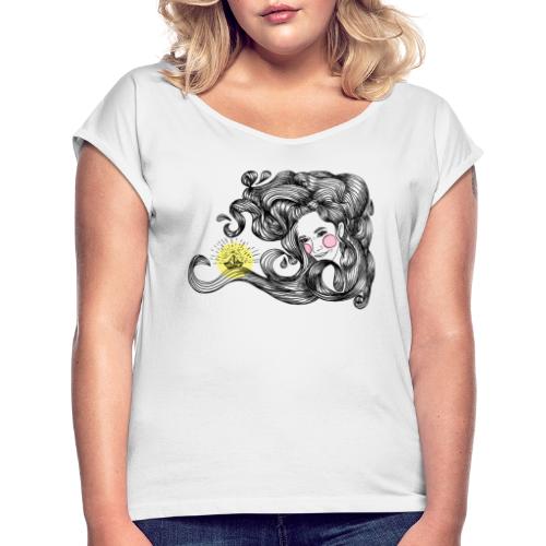 Waterwoman - Frauen T-Shirt mit gerollten Ärmeln
