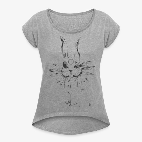 crazy rabbit - Maglietta da donna con risvolti