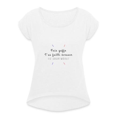 Aristochat - T-shirt à manches retroussées Femme