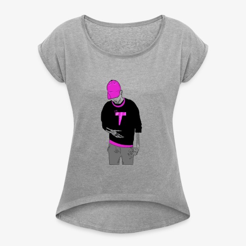 Tarry Weirdrap - Frauen T-Shirt mit gerollten Ärmeln