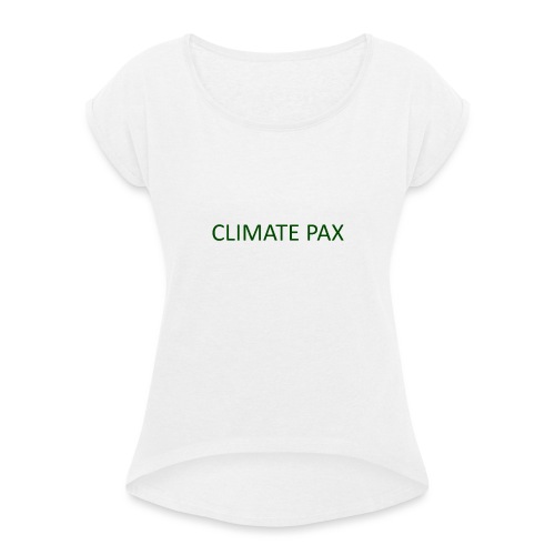 climate pax - Frauen T-Shirt mit gerollten Ärmeln