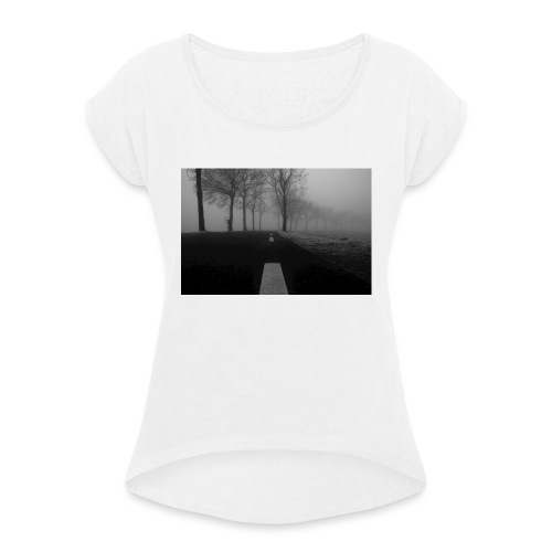 cold - Vrouwen T-shirt met opgerolde mouwen