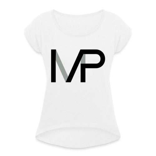 MP Logo - Vrouwen T-shirt met opgerolde mouwen