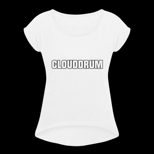 CLOUDDRUM - Vrouwen T-shirt met opgerolde mouwen