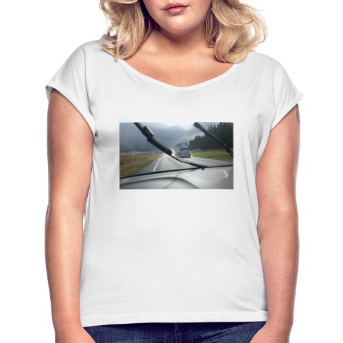 LKW - Truck - Neuseeland - New Zealand - - Frauen T-Shirt mit gerollten Ärmeln