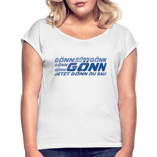 Goenn - Frauen T-Shirt mit gerollten Ärmeln