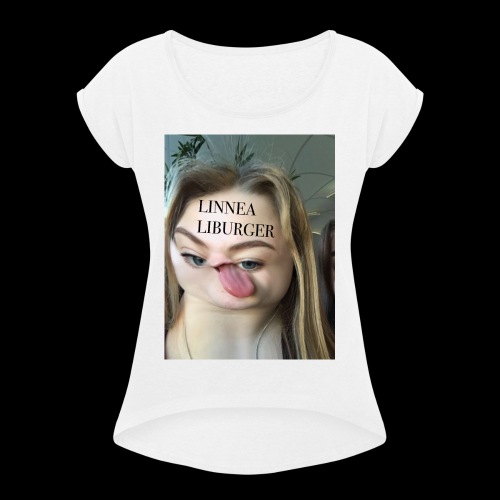 Linnea Liburger - T-shirt med upprullade ärmar dam