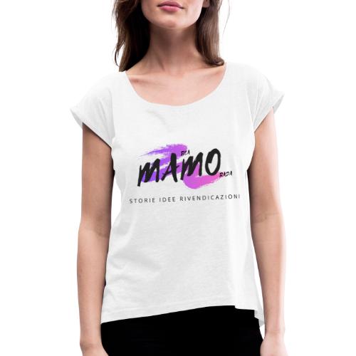 Mamo_ Marea Morada - Maglietta da donna con risvolti