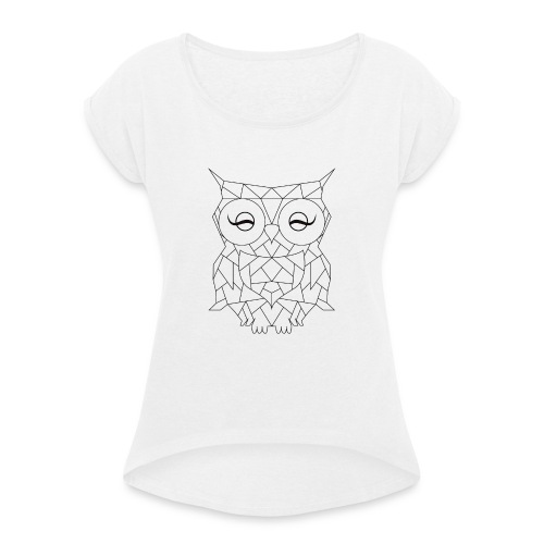 Geometric OWL - T-shirt à manches retroussées Femme