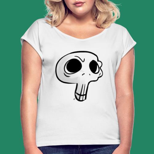 Skull - T-shirt à manches retroussées Femme