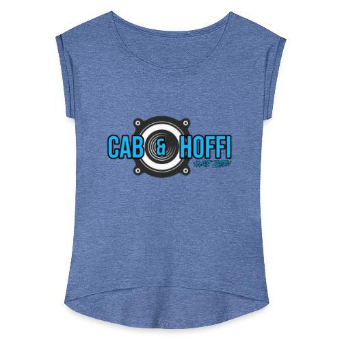 cab & Hoffi Logo HZ - Frauen T-Shirt mit gerollten Ärmeln
