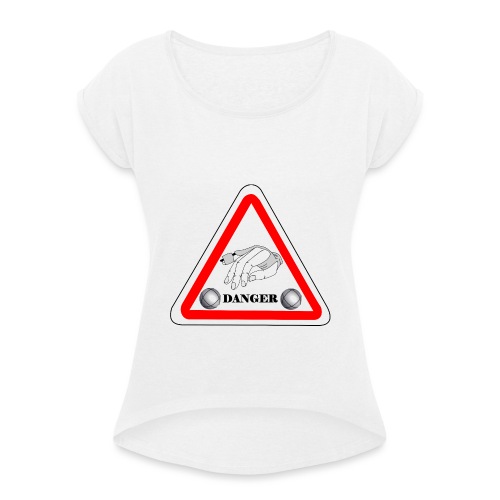 petanque claquement des boules humour accident - T-shirt à manches retroussées Femme