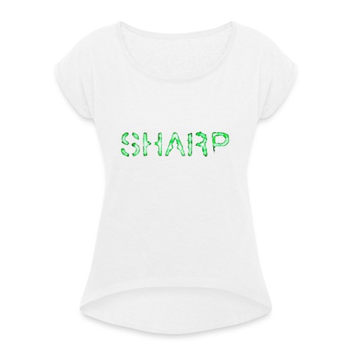 Sharp Clan black hoodie - Women's T-Shirt with rolled up sleeves