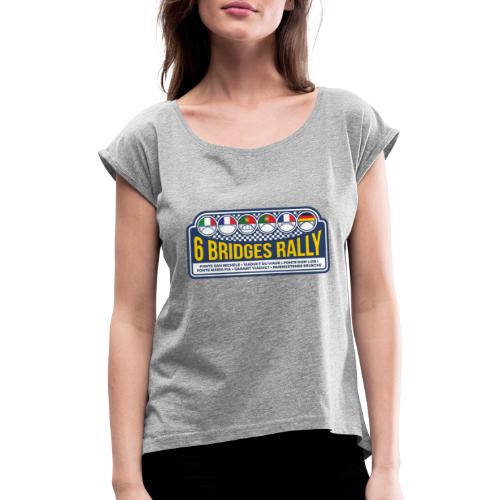 Six Bridges Rally Logo - Frauen T-Shirt mit gerollten Ärmeln