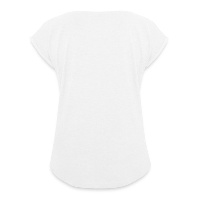 Vorschau: dog heart beat - Frauen T-Shirt mit gerollten Ärmeln